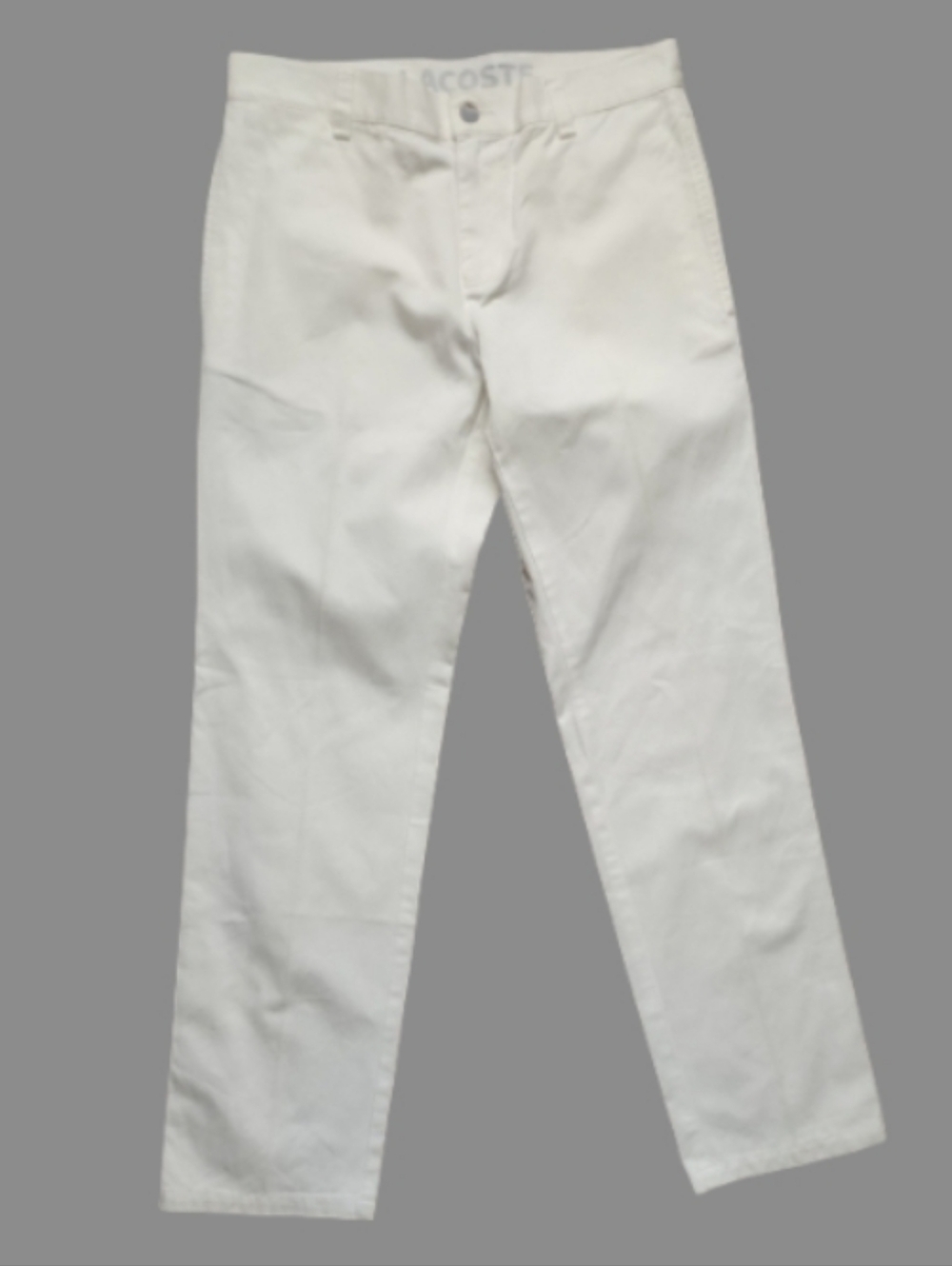 Lacoste Cream Chino Pants Men’s US 32‎ Cotton Golf Preppy Classic